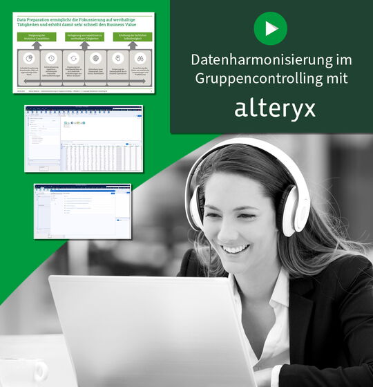 Webinar-Mitschnitt Datenharmonisierung im Gruppencontrolling mit Alteryx